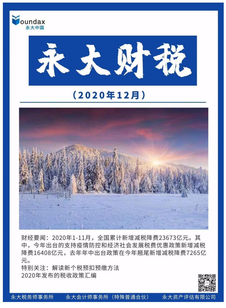 永大财税月刊2020年第12期